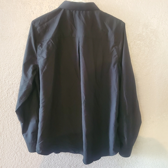 Womans Black Button-Up Shirt XL - Picture 6 of 7